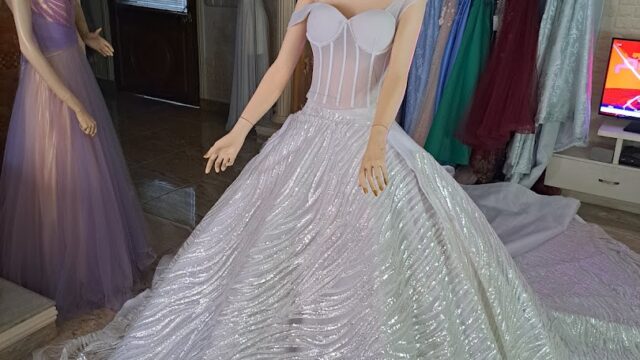 a mannequin in a dress