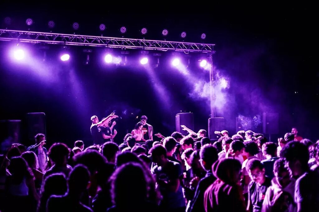 a group of people on a stage