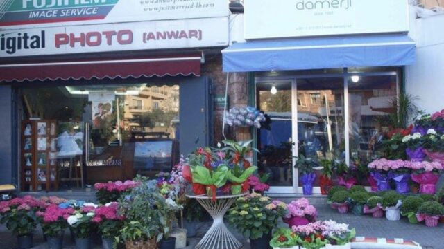 a flower shop with many flowers