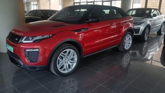 a car parked in a showroom