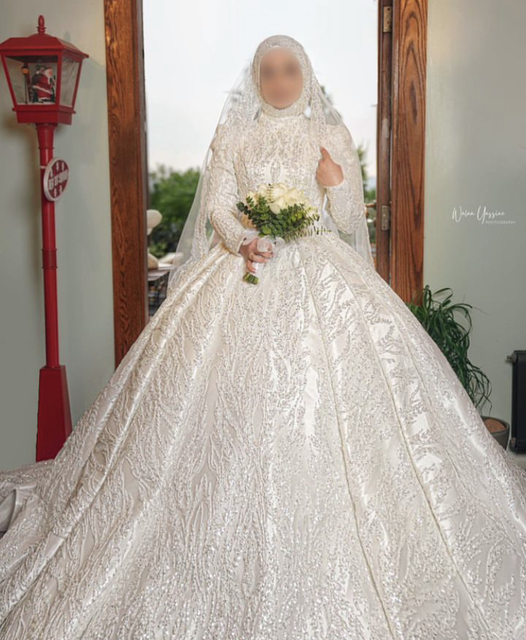 a person in a wedding dress