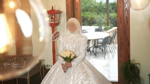 a person in a wedding dress