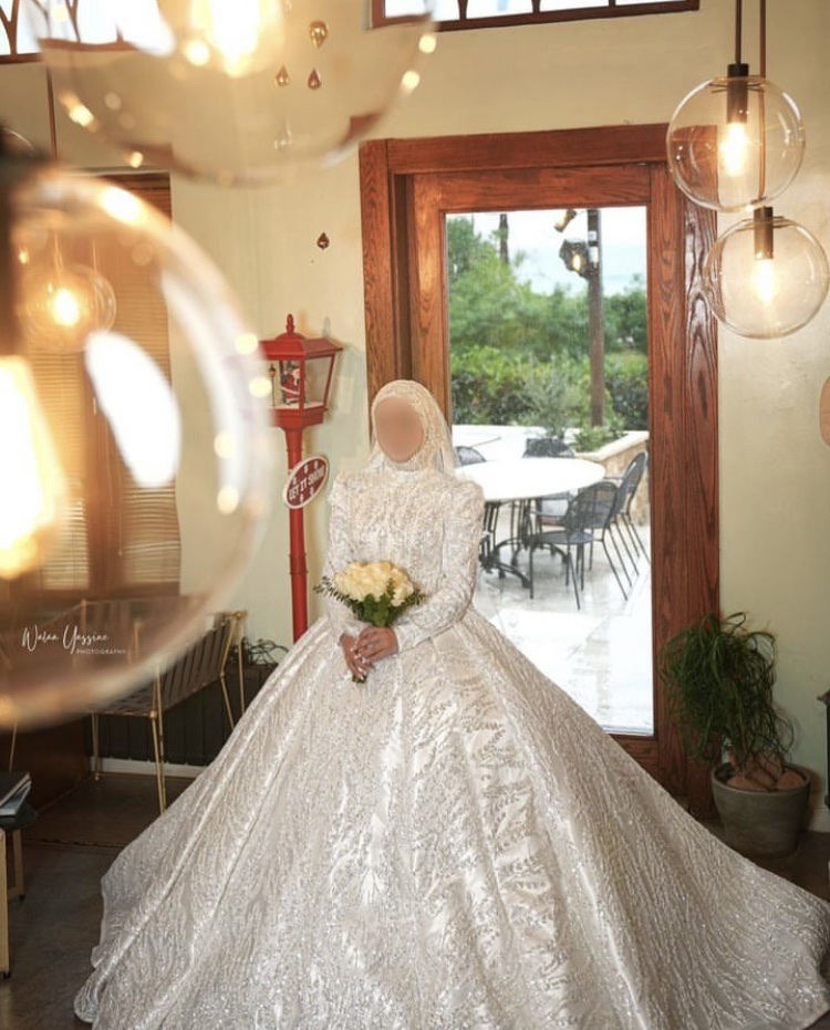 a person in a wedding dress