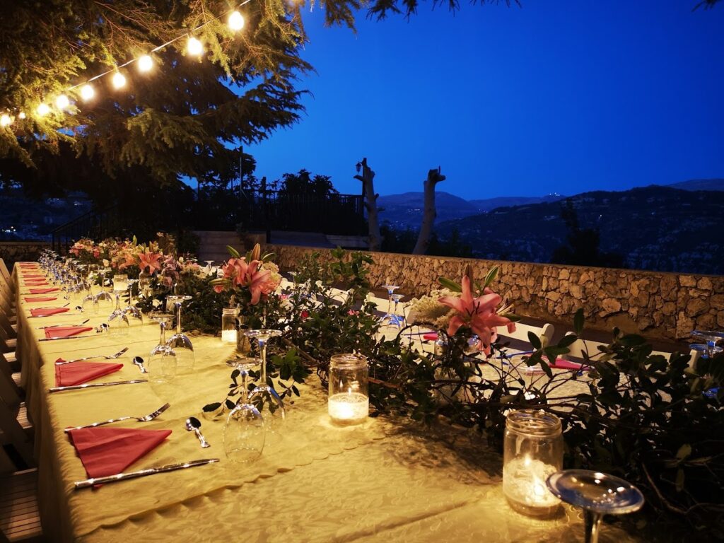 a table set for a dinner party