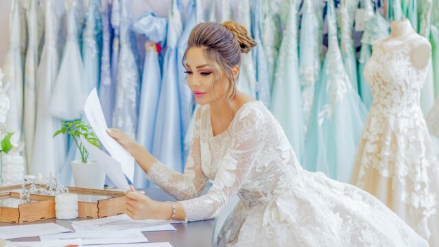 a woman in a white dress