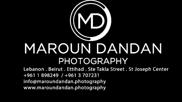 a black and white business card