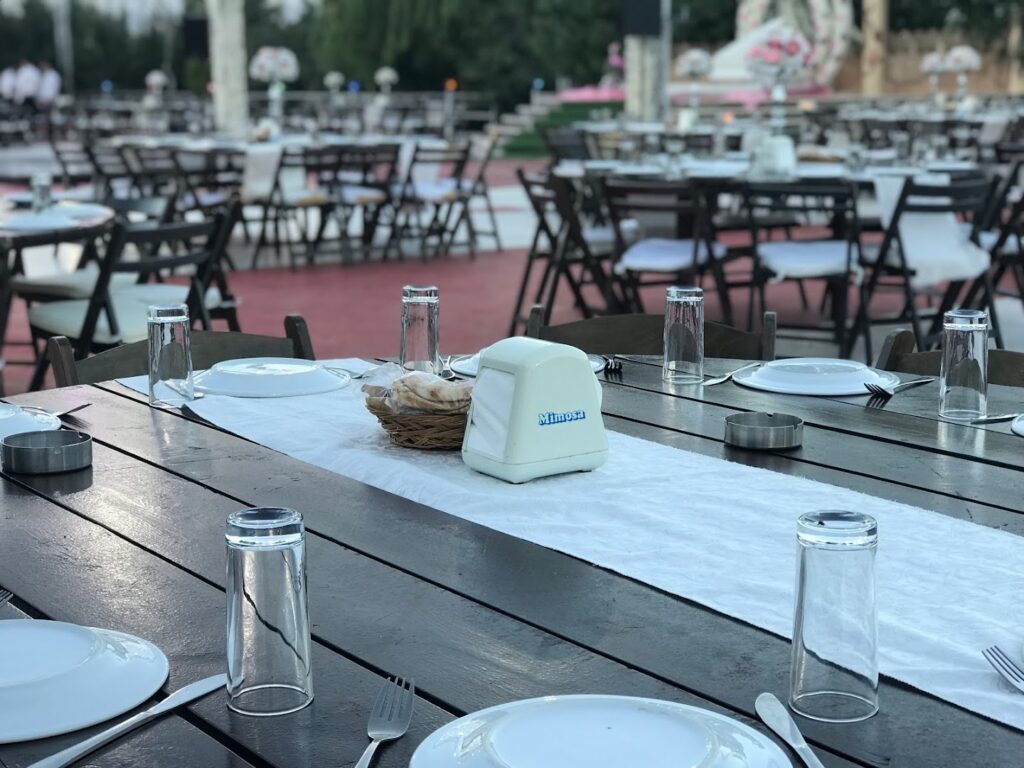 a table set for an event