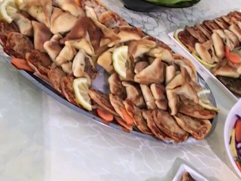 a plate of food on a table