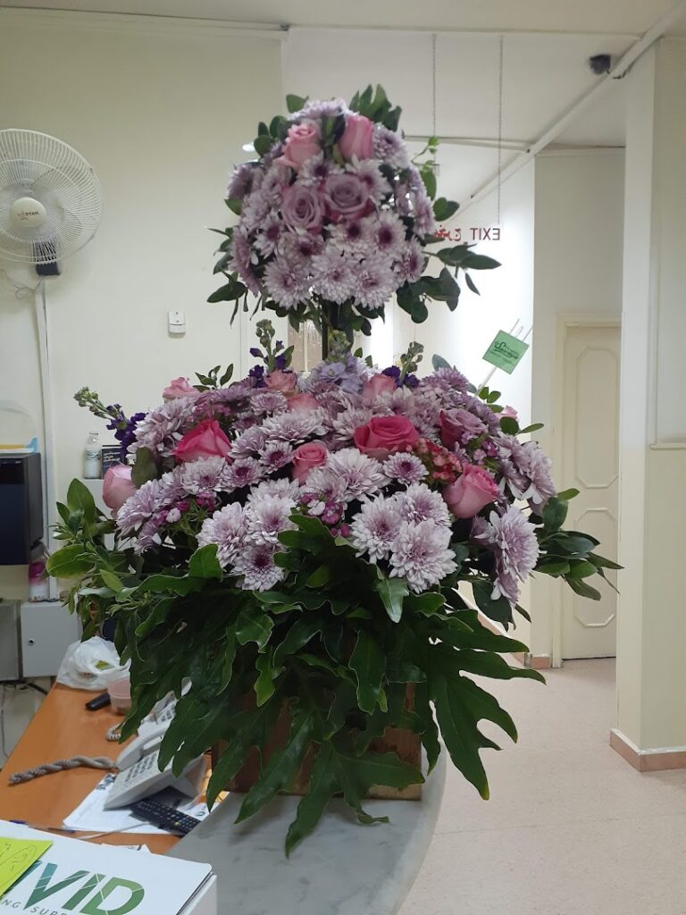 a large bouquet of flowers
