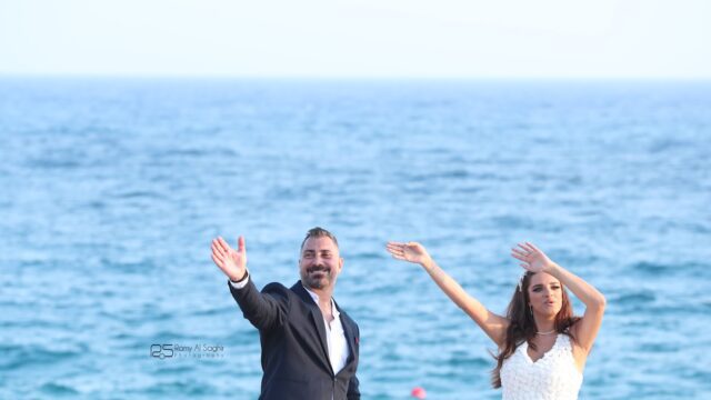 a man and woman posing for a picture