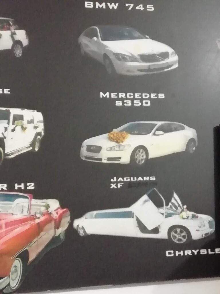 a wall with a picture of cars