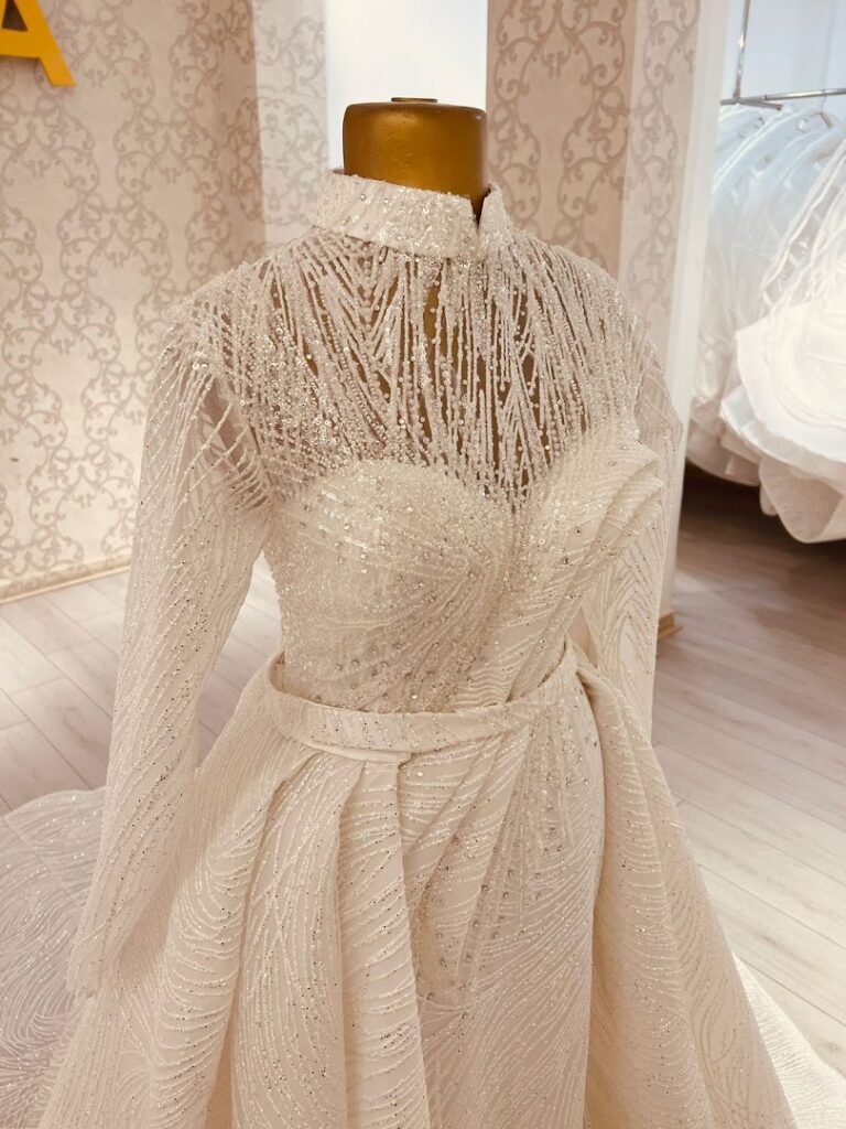 a white dress on a mannequin