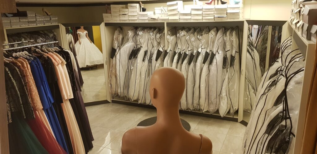 a mannequin in a store