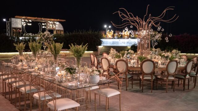 a table set for a dinner party