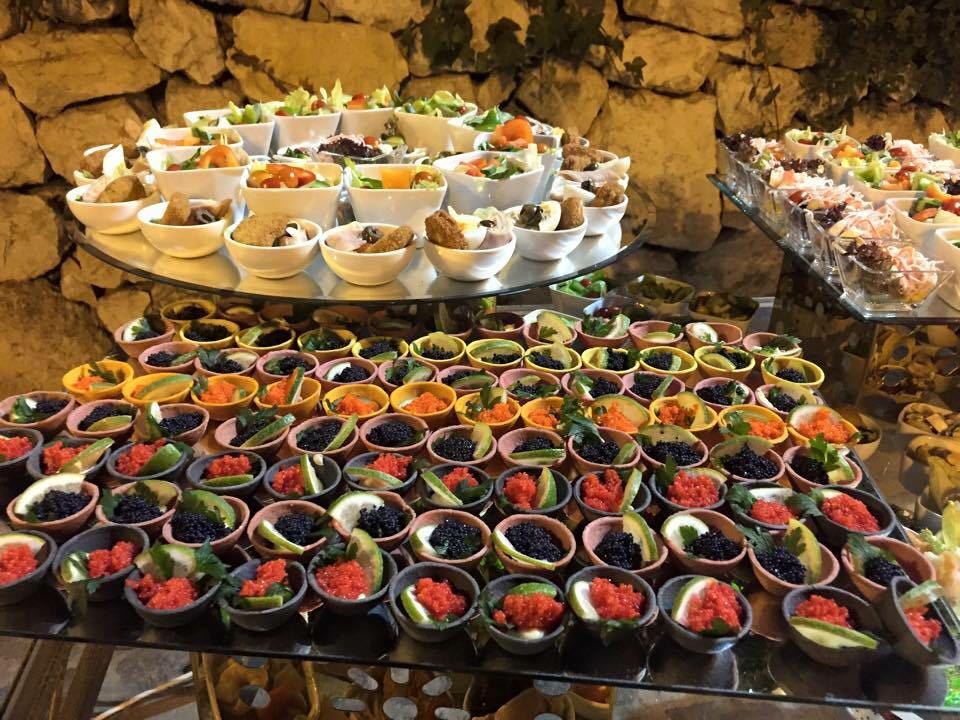 A table full of Exotique Makhlouf food.