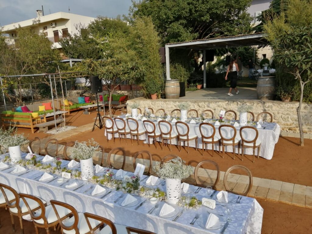 a table set for a party