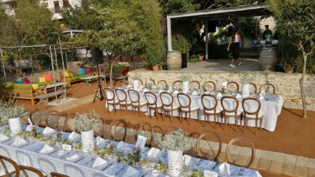 a table set for a party