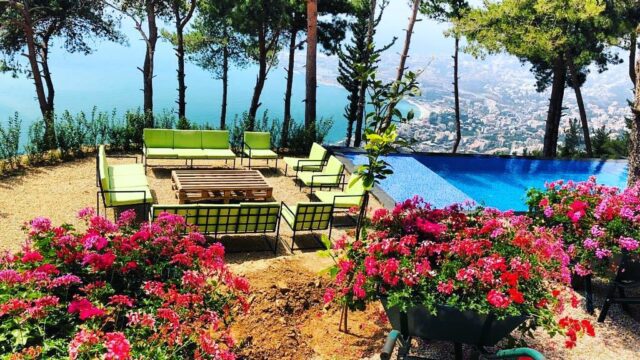 La Cabane Harissa Wedding Venue Garden View